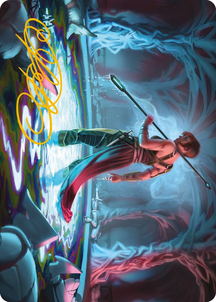 Melira, the Living Cure Art Card (Gold-Stamped Signature) [Phyrexia: All Will Be One Art Series] | Good Games Adelaide SA