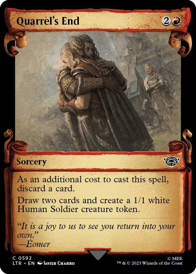 Quarrel's End 592 (Universes Beyond: The Lord of the Rings: Tales of Middle-earth)  - Showcase Scroll | Good Games Adelaide SA