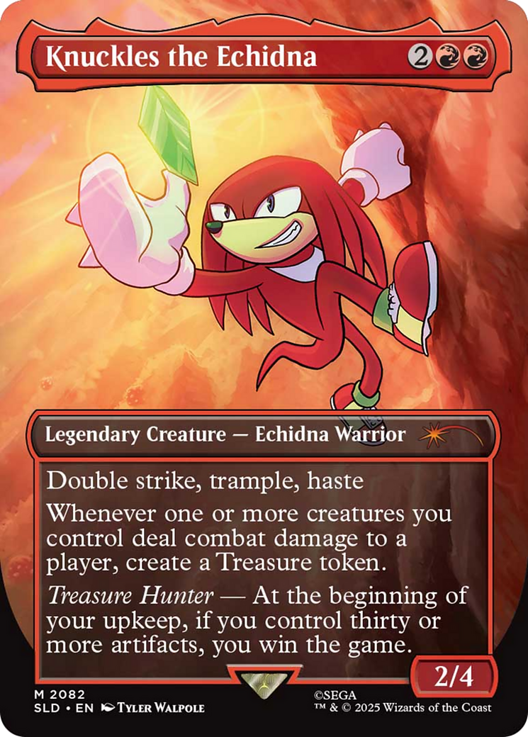 Knuckles the Echidna (Rainbow Foil) [Secret Lair Drop Series] | Good Games Adelaide SA
