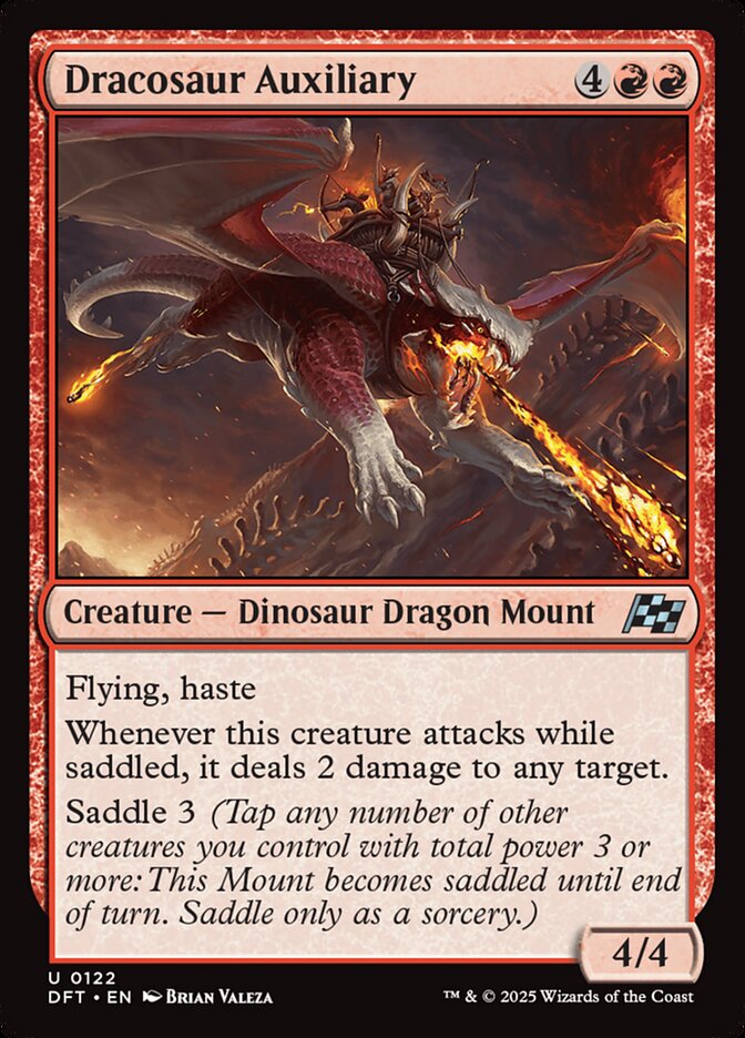 Dracosaur Auxiliary 122 (Aetherdrift)  - Foil | Good Games Adelaide SA