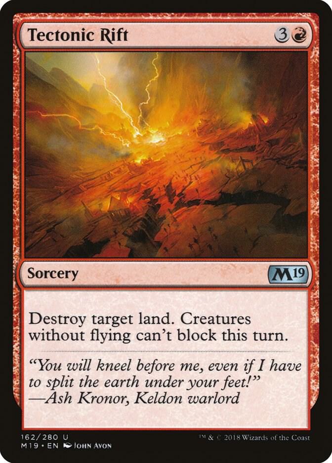 Tectonic Rift 162 (Core Set 2019)  - Foil | Good Games Adelaide SA