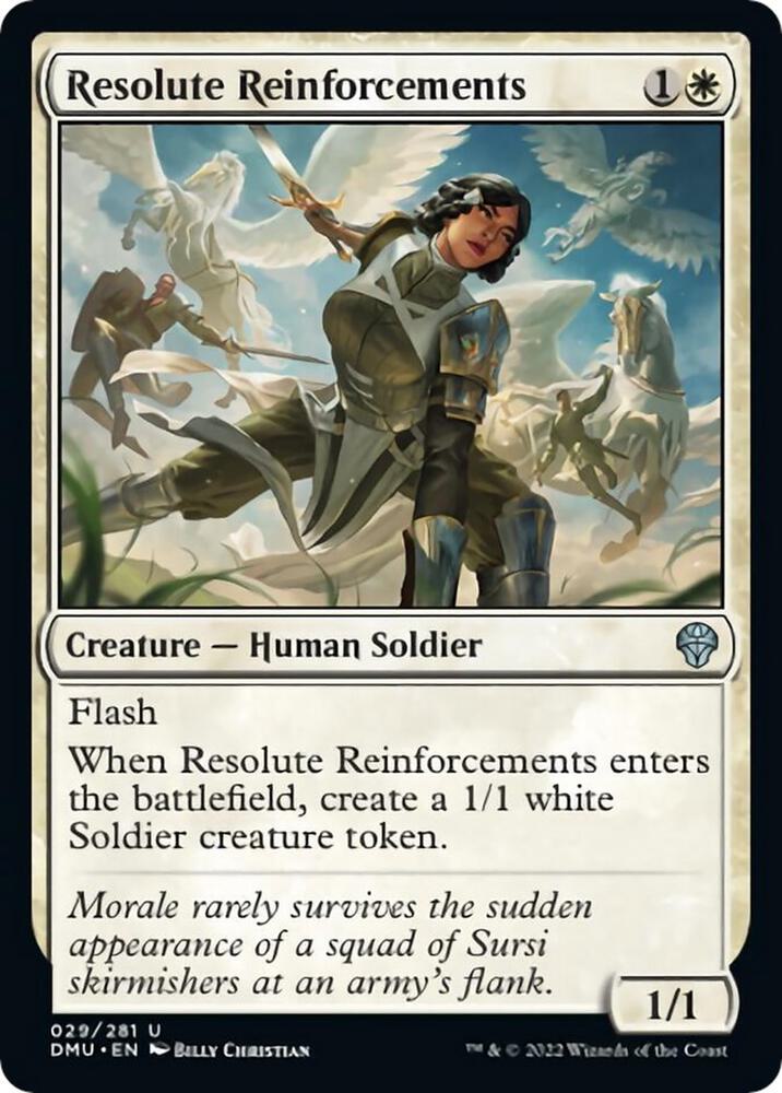 Resolute Reinforcements 29 (Dominaria United)  - Foil | Good Games Adelaide SA