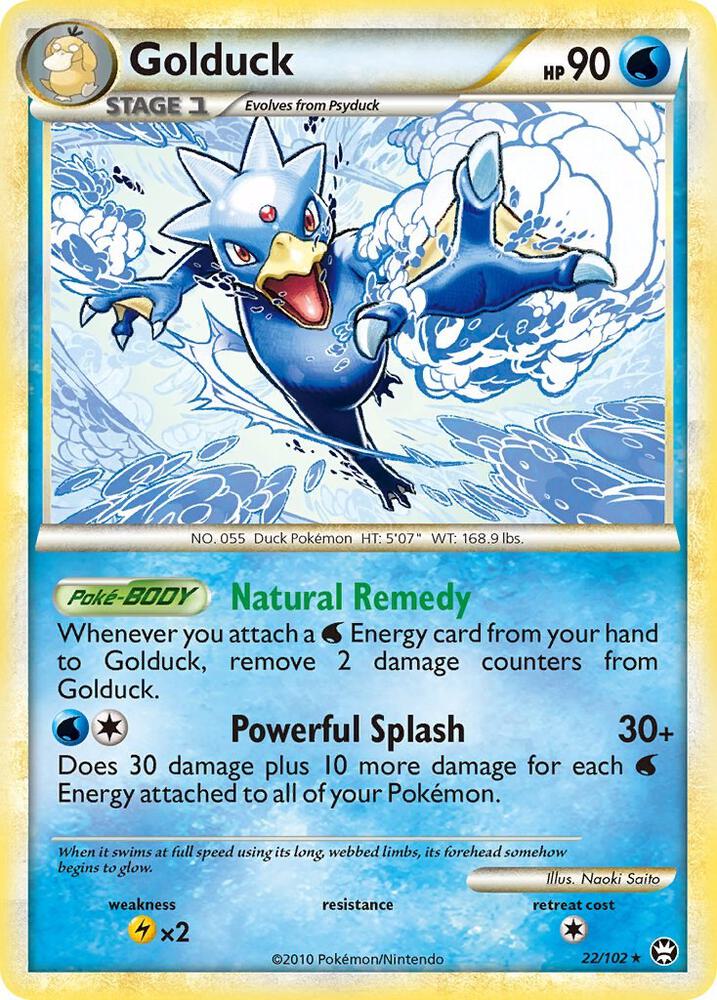 Golduck 22/102 (Triumphant)  - Reverse Holofoil | Good Games Adelaide SA