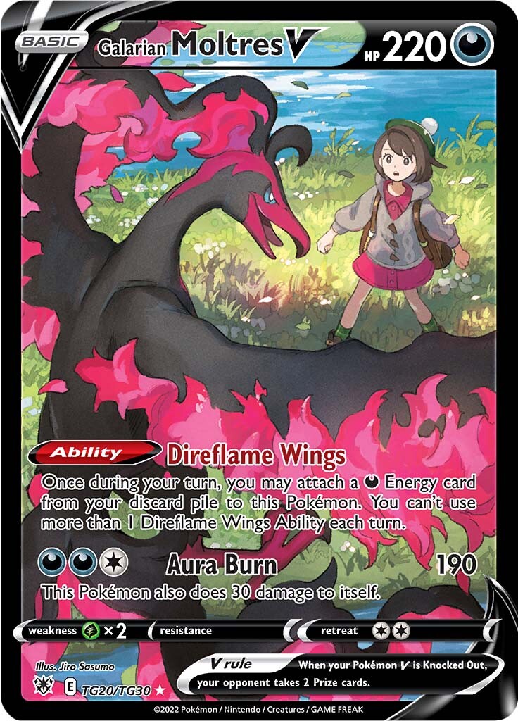 Galarian Moltres V (TG20/TG30) [Sword & Shield: Astral Radiance] | Good Games Adelaide SA