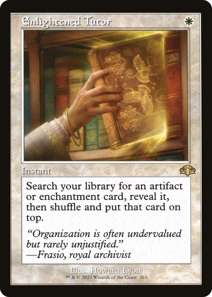 Enlightened Tutor (Retro) [Dominaria Remastered] | Good Games Adelaide SA