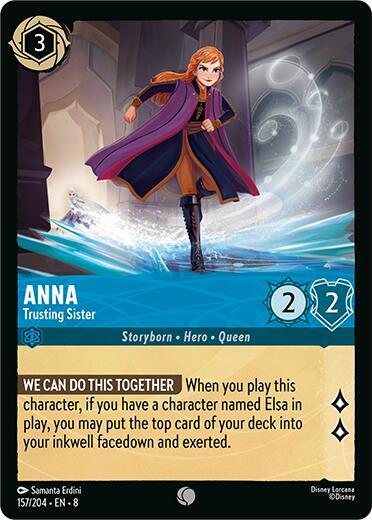Anna Trusting Sister 157/204 (Reign of Jafar)  - Cold Foil | Good Games Adelaide SA