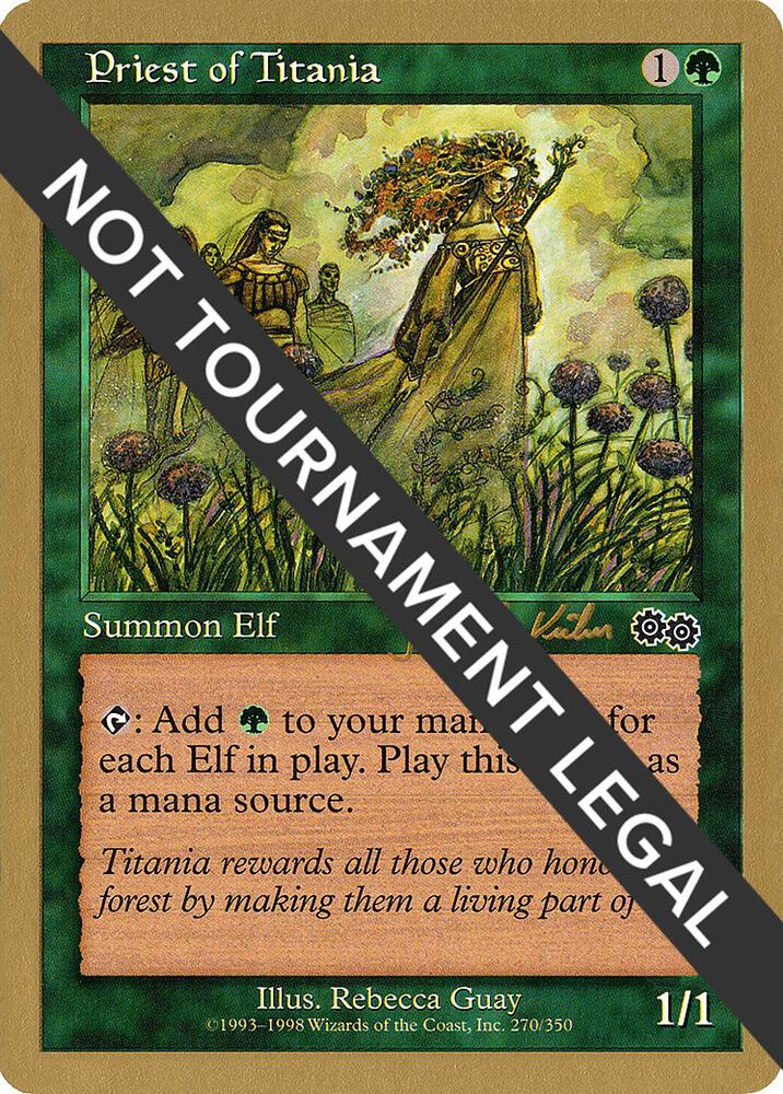 Priest of Titania 2000 Janosch Kuhn USG  (World Championship Decks)  | Good Games Adelaide SA