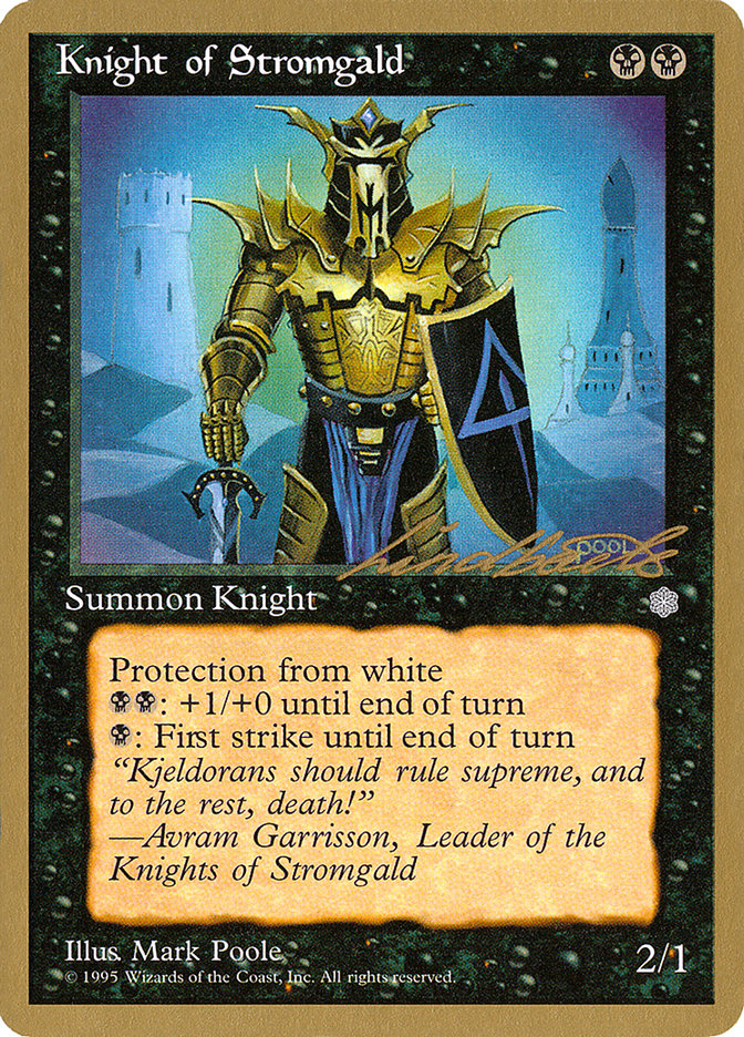 Knight of Stromgald (Leon Lindback) [Pro Tour Collector Set] | Good Games Adelaide SA