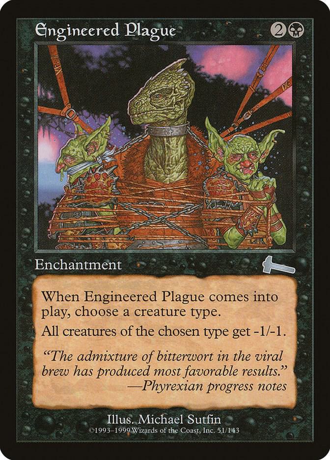 Engineered Plague 51 (Urza's Legacy)  - Foil | Good Games Adelaide SA