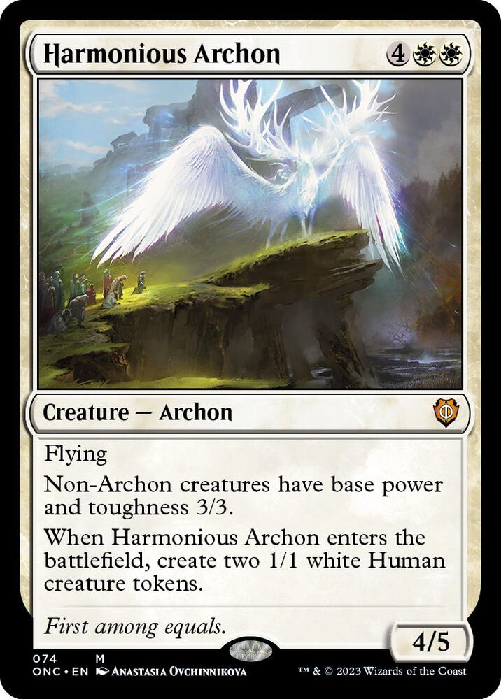 Harmonious Archon 74 (Commander: Phyrexia: All Will Be One)  | Good Games Adelaide SA