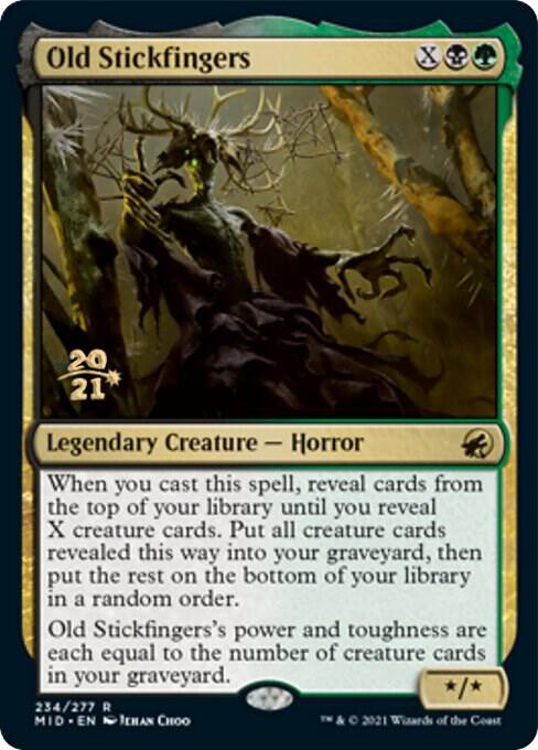 Old Stickfingers 234 (Prerelease Cards)  - Foil | Good Games Adelaide SA