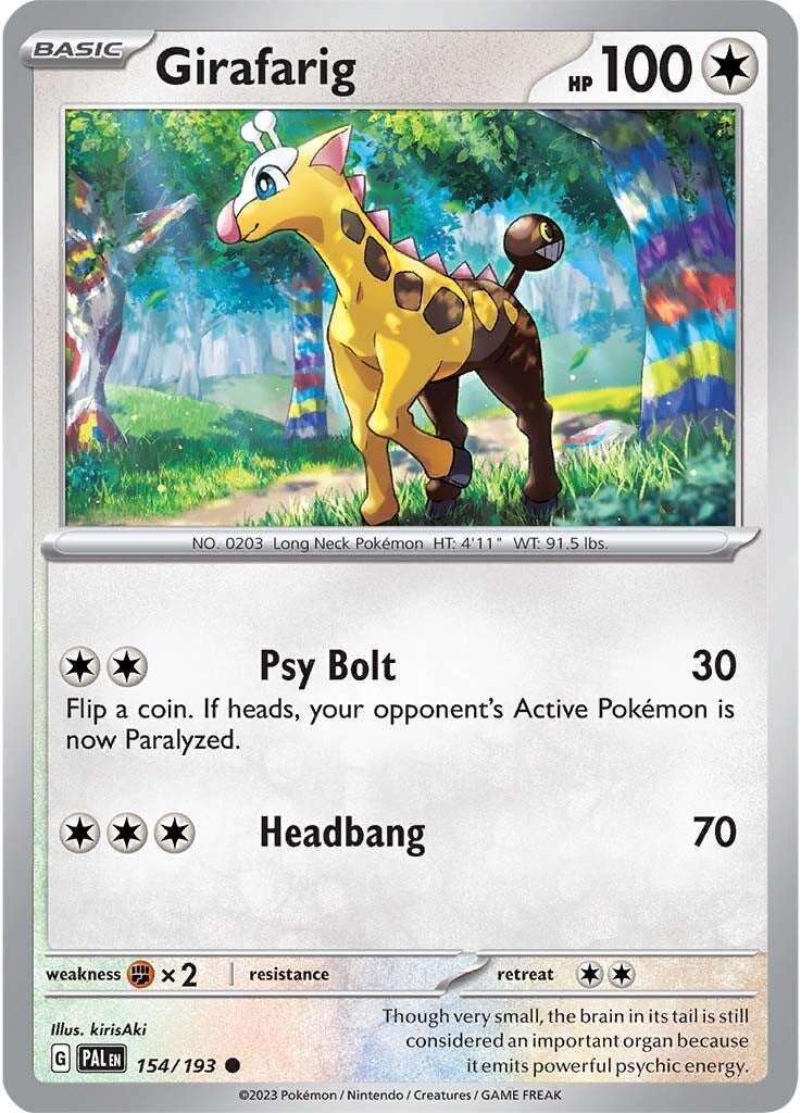 Girafarig (154/193) [Scarlet & Violet: Paldea Evolved] | Good Games Adelaide SA