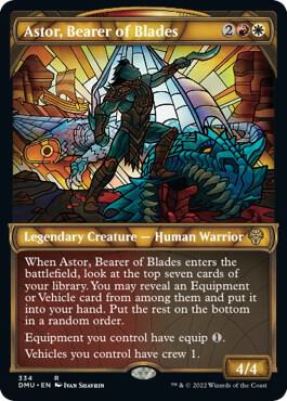 Astor Bearer of Blades Textured Foil 334 (Dominaria United)  - Foil | Good Games Adelaide SA