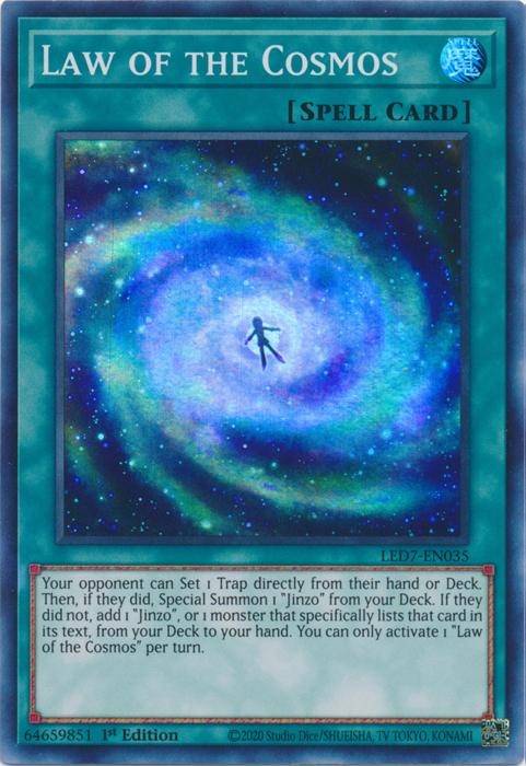 Law of the Cosmos [LED7-EN035] Super Rare | Good Games Adelaide SA