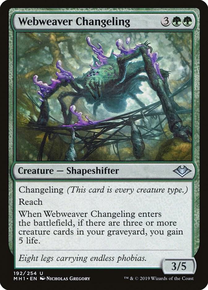 Webweaver Changeling 192 (Modern Horizons)  - Foil | Good Games Adelaide SA