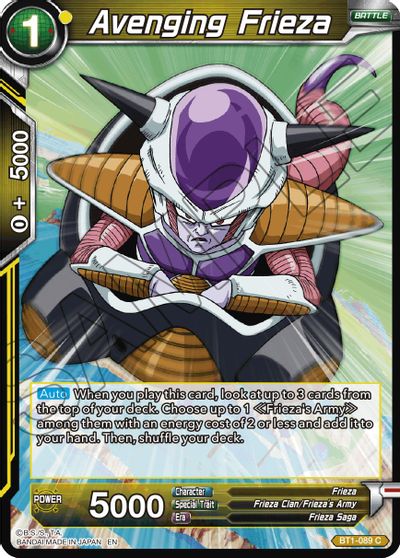 Avenging Frieza (Reprint) (BT1-089) [Battle Evolution Booster] | Good Games Adelaide SA