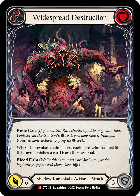 Widespread Destruction [DTD138] (Dusk Till Dawn)  Rainbow Foil | Good Games Adelaide SA
