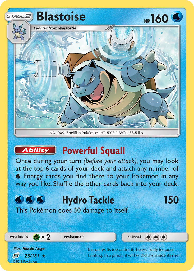Blastoise (25/181) [Sun & Moon: Team Up] | Good Games Adelaide SA