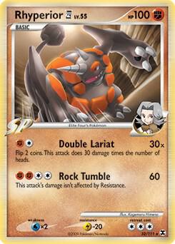 Rhyperior E4 32 111 DPPt Rising Rivals 032/111 (Deck Exclusives)  - Holofoil | Good Games Adelaide SA
