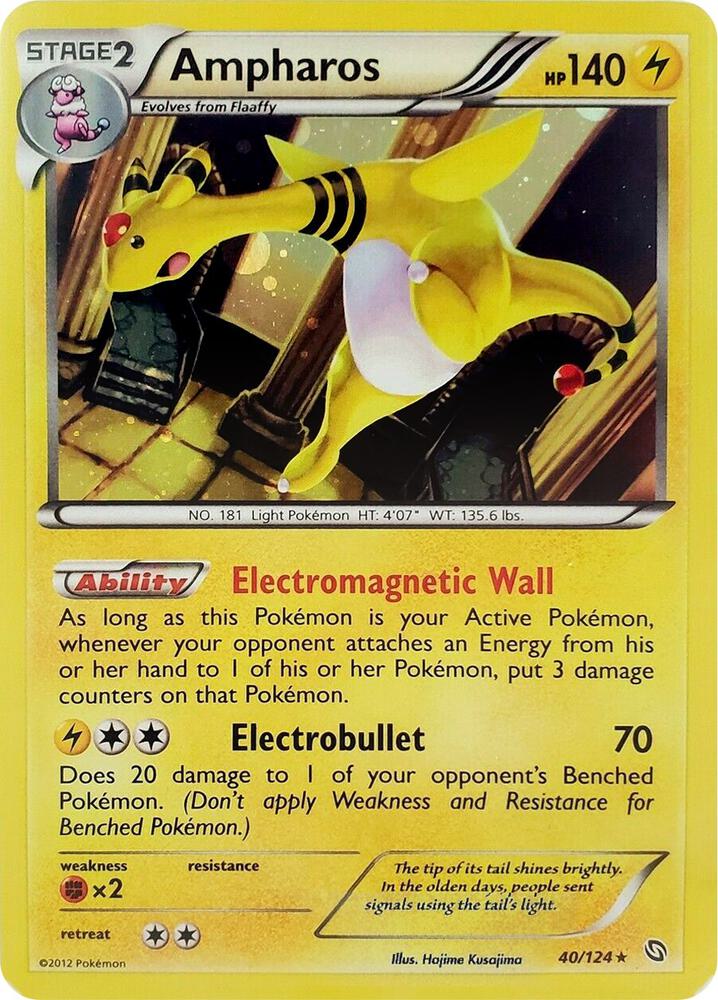 Ampharos 40 124 Cosmos Holo 040/124 (Blister Exclusives)  - Holofoil | Good Games Adelaide SA