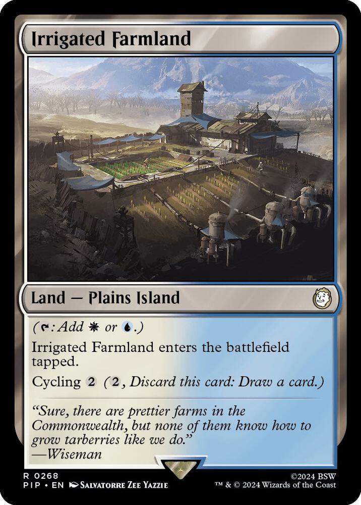 Irrigated Farmland 268 (Universes Beyond: Fallout)  - Foil | Good Games Adelaide SA