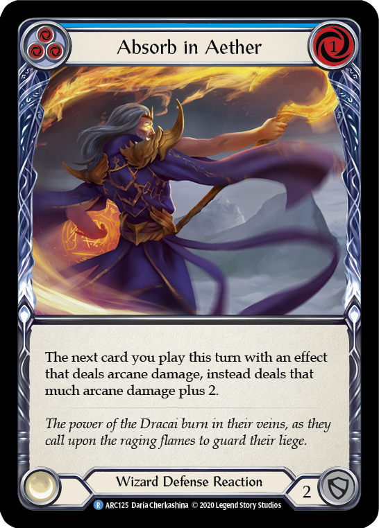 Absorb in Aether (Blue) [U-ARC125] Unlimited Normal | Good Games Adelaide SA