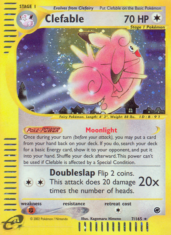 Clefable (7/165) [Expedition: Base Set] | Good Games Adelaide SA