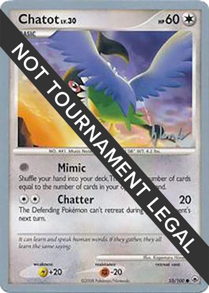 Chatot 2008 Dylan Lefavour 55/100 (World Championship Decks)  | Good Games Adelaide SA