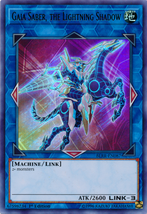 Gaia Saber, the Lightning Shadow [BLRR-EN087] Ultra Rare | Good Games Adelaide SA