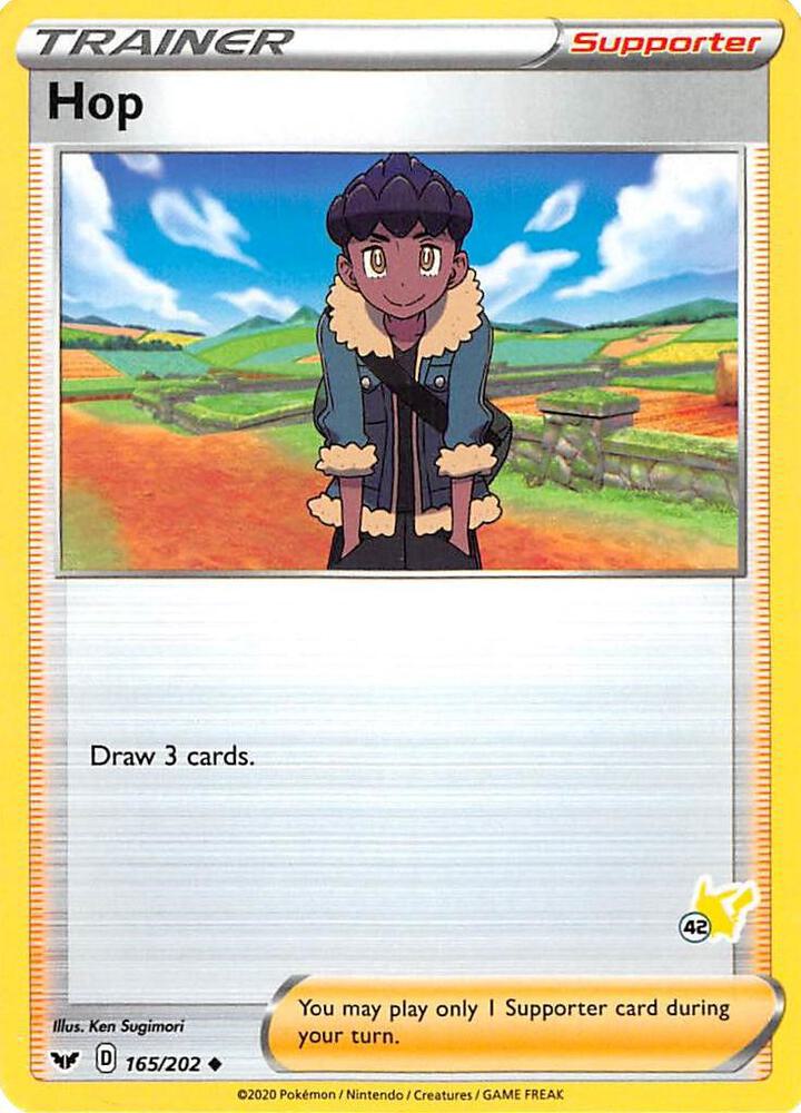 Hop 165 202 42 Pikachu Stamped 165/202 (Battle Academy 2022)  | Good Games Adelaide SA