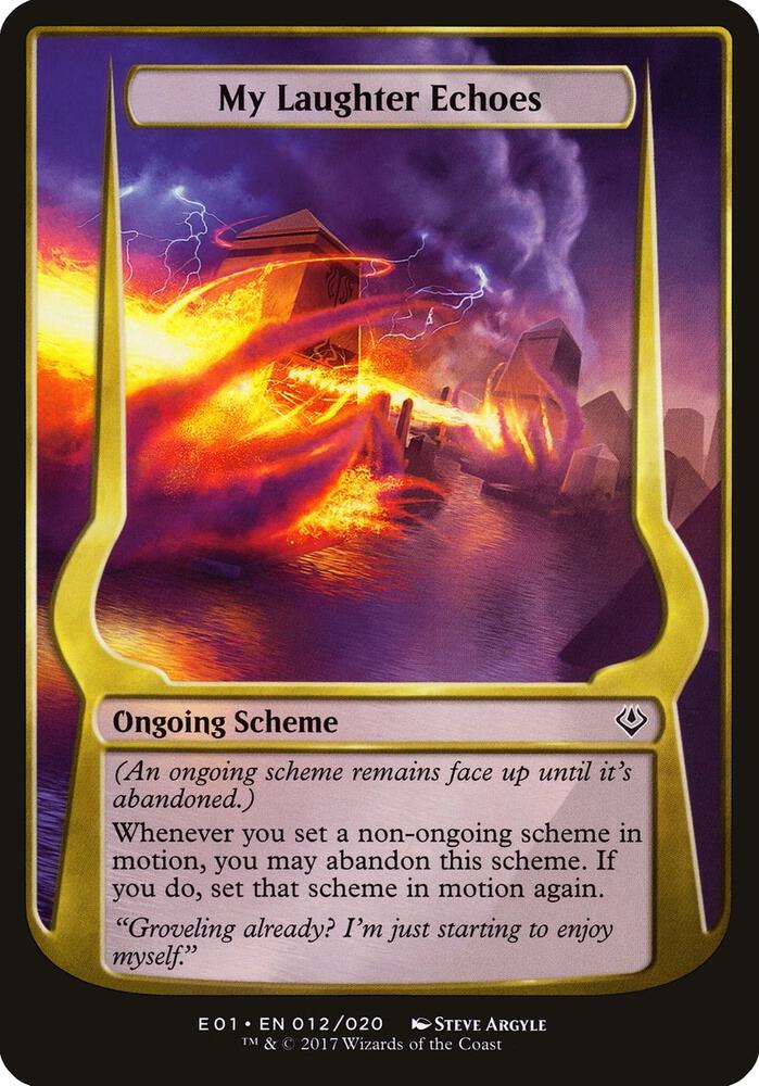 My Laughter Echoes Archenemy Nicol Bolas 12 (Oversize Cards)  | Good Games Adelaide SA