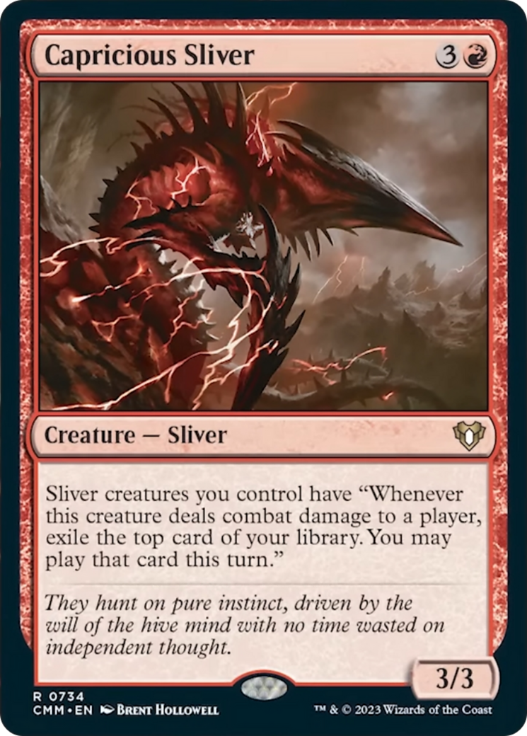 Capricious Sliver [Commander Masters] | Good Games Adelaide SA