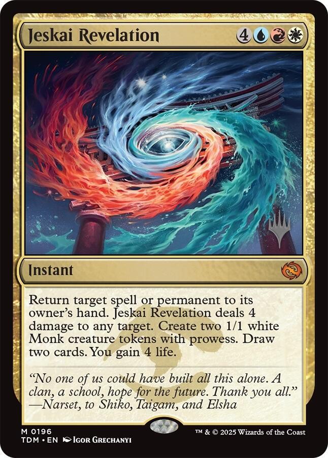 Jeskai Revelation 196 (Promo Pack: Tarkir: Dragonstorm)  | Good Games Adelaide SA