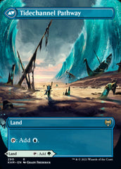 Barkchannel Pathway // Tidechannel Pathway (Borderless Alternate Art) [Kaldheim] | Good Games Adelaide SA