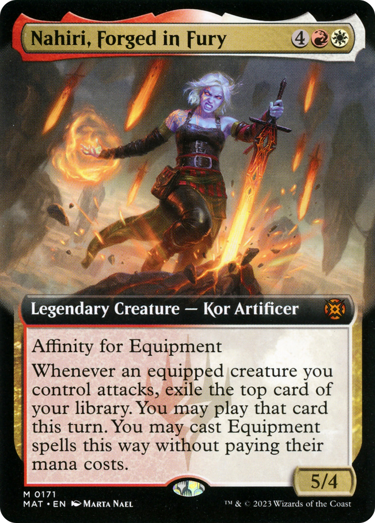 Nahiri, Forged in Fury (Extended Art) [March of the Machine: The Aftermath] | Good Games Adelaide SA