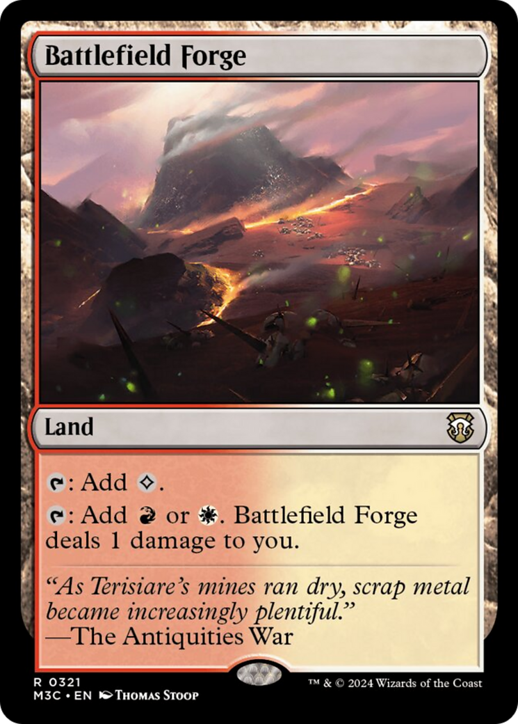 Battlefield Forge (Ripple Foil) [Modern Horizons 3 Commander] | Good Games Adelaide SA