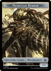 Phyrexian Golem // Phyrexian Horror Double-Sided Token [March of the Machine Commander Tokens] | Good Games Adelaide SA