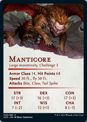 Manticore Art Card [Dungeons & Dragons: Adventures in the Forgotten Realms Art Series] | Good Games Adelaide SA