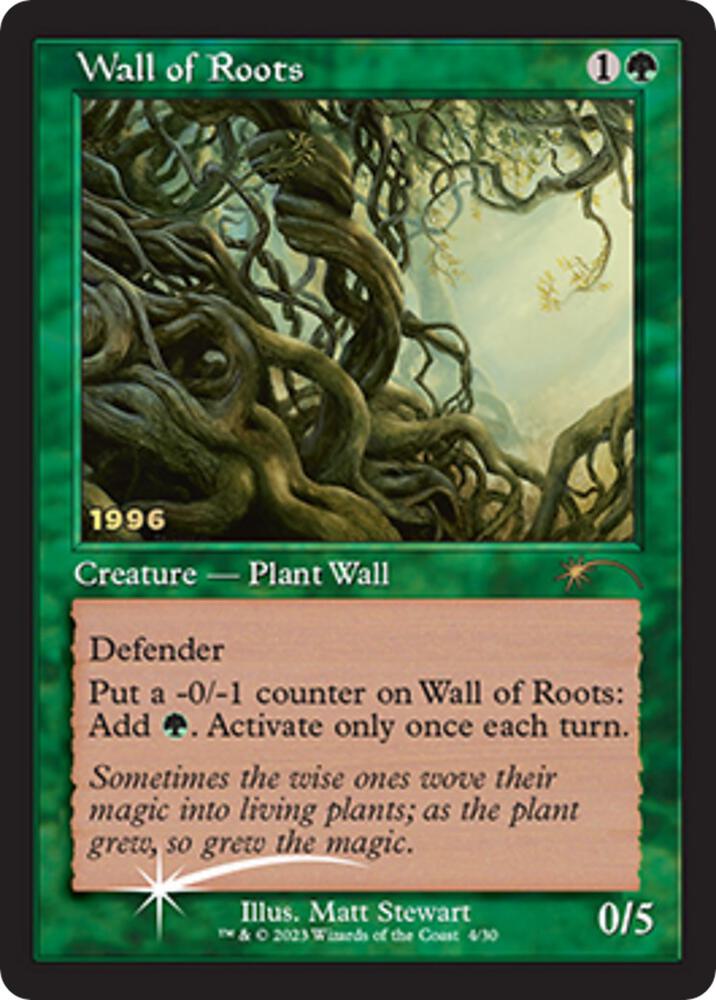 Wall of Roots 4 (30th Anniversary Promos)  - Foil | Good Games Adelaide SA