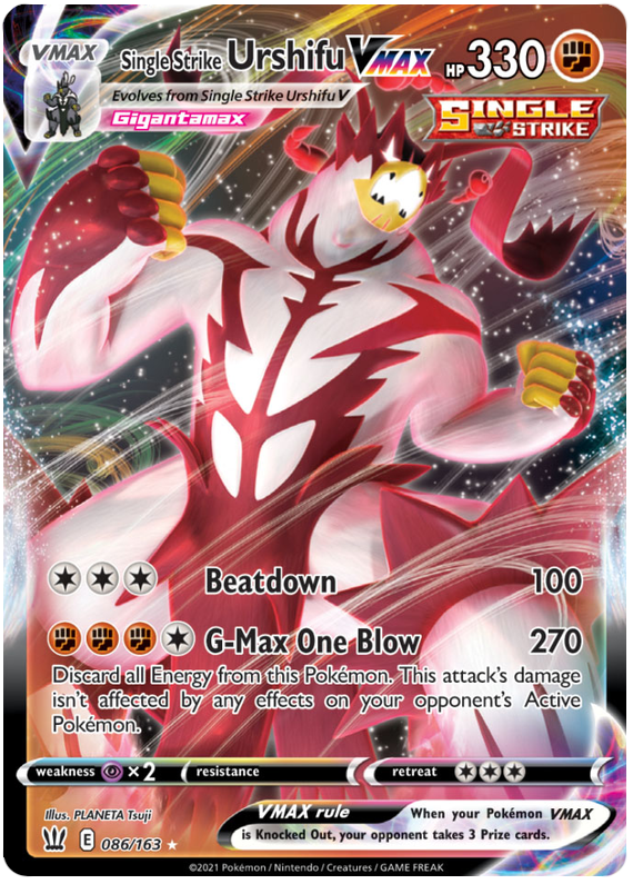 Single Strike Urshifu VMAX (086/163) (Jumbo Card) [Sword & Shield: Battle Styles] | Good Games Adelaide SA