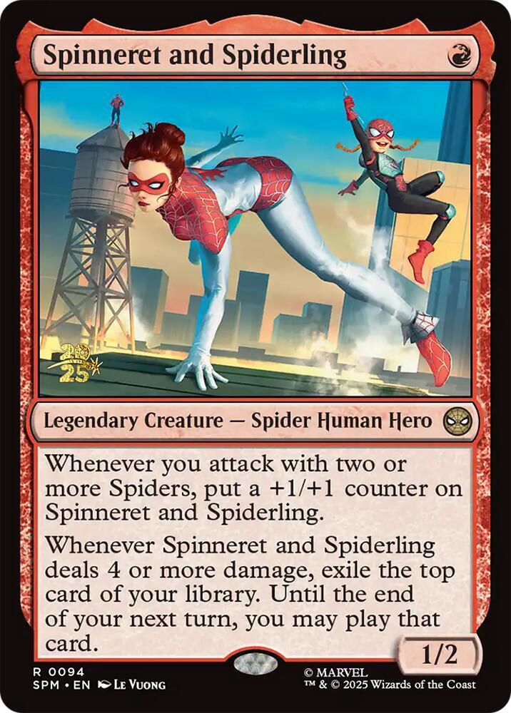 Spinneret and Spiderling 94 (Prerelease Cards)  - Foil | Good Games Adelaide SA