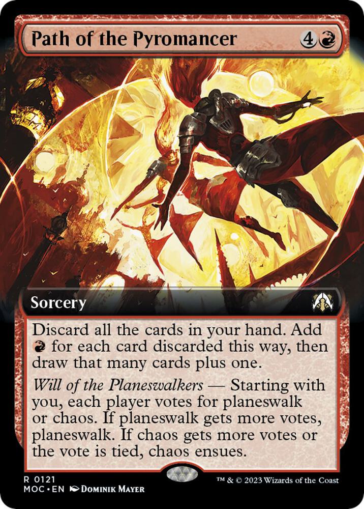 Path of the Pyromancer 121 (Commander: March of the Machine)  - Extended Art | Good Games Adelaide SA