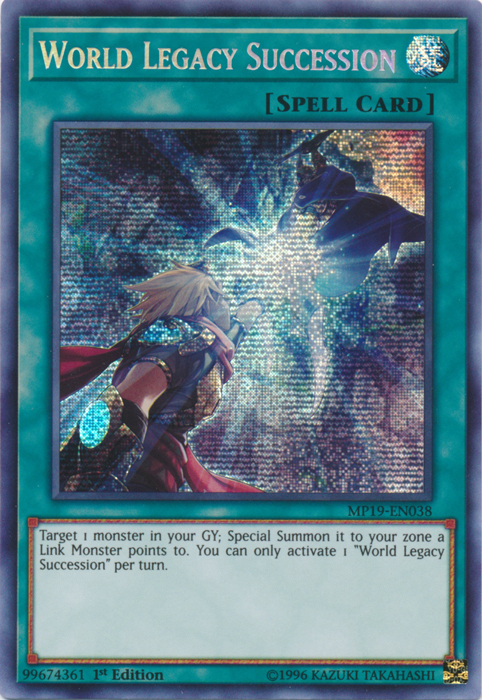 World Legacy Succession [MP19-EN038] Prismatic Secret Rare | Good Games Adelaide SA