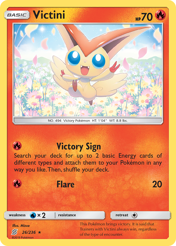 Victini (26/236) [Sun & Moon: Unified Minds] | Good Games Adelaide SA