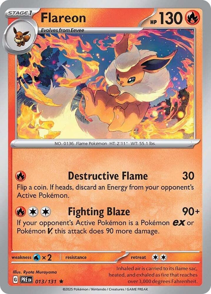 Flareon 013/131 (SV: Prismatic Evolutions)  - Holofoil | Good Games Adelaide SA
