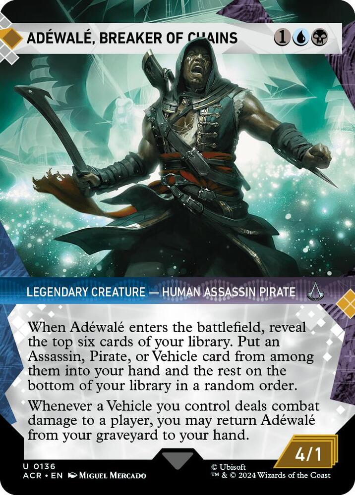 Adéwalé, Breaker of Chains 136 (Universes Beyond: Assassin's Creed)  - Foil | Good Games Adelaide SA