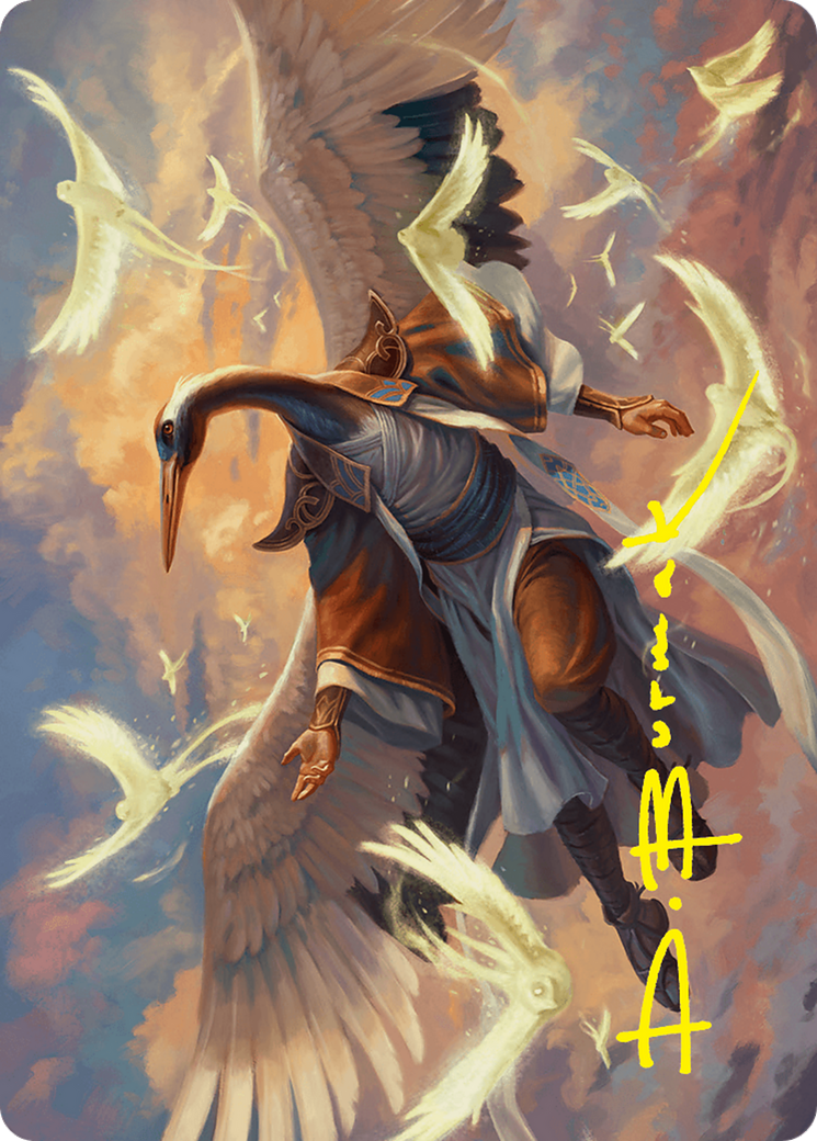 Kykar, Zephyr Awakener Art Card (16/54) (Gold-Stamped Signature) [Foundations Art Series] | Good Games Adelaide SA