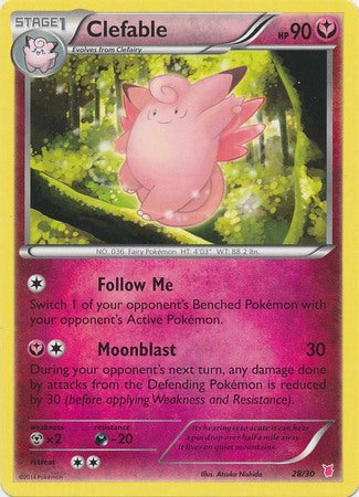 Clefable (28/30) [XY: Trainer Kit 1 - Wigglytuff] | Good Games Adelaide SA