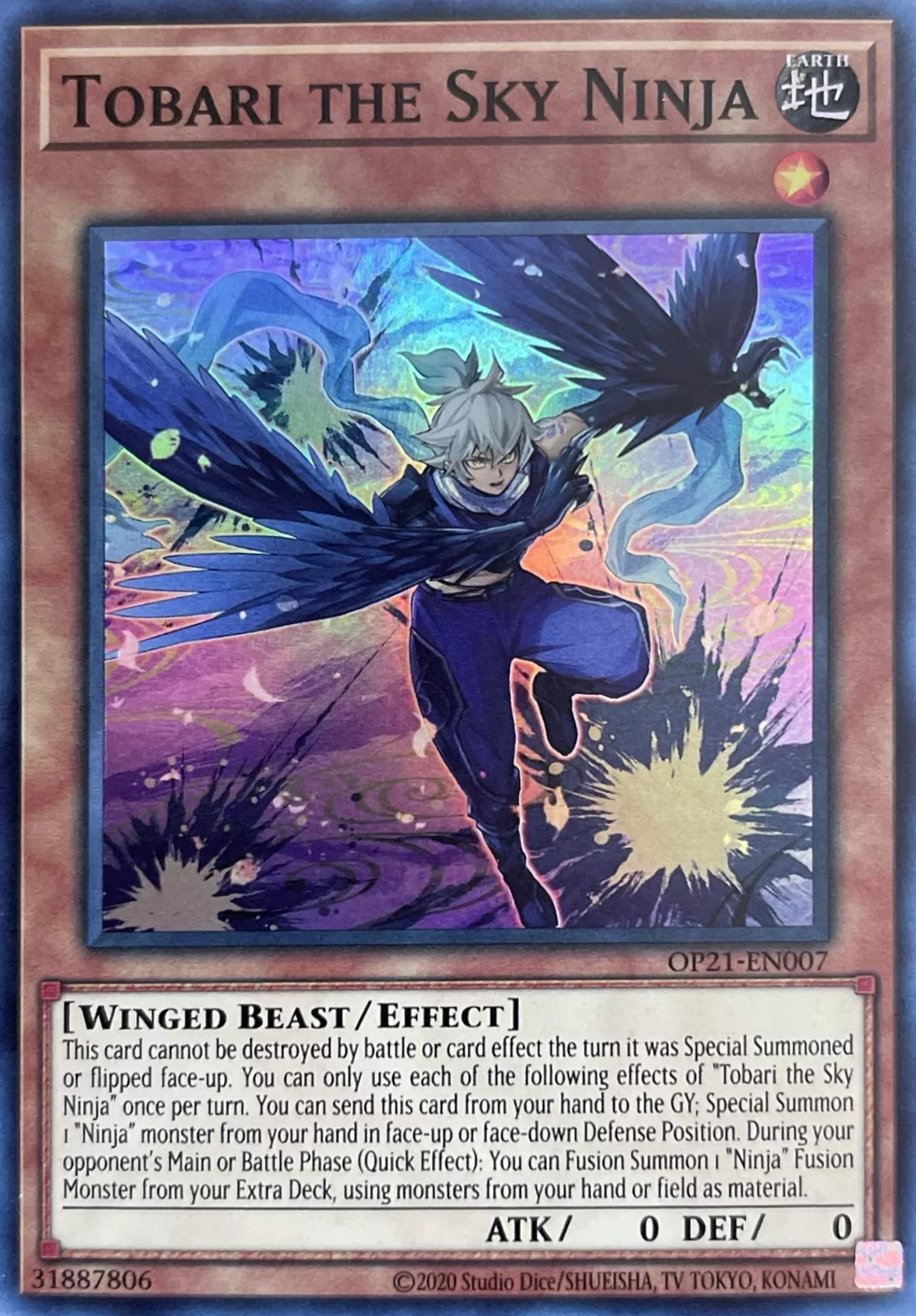 Tobari the Sky Ninja [OP21-EN007] Super Rare | Good Games Adelaide SA
