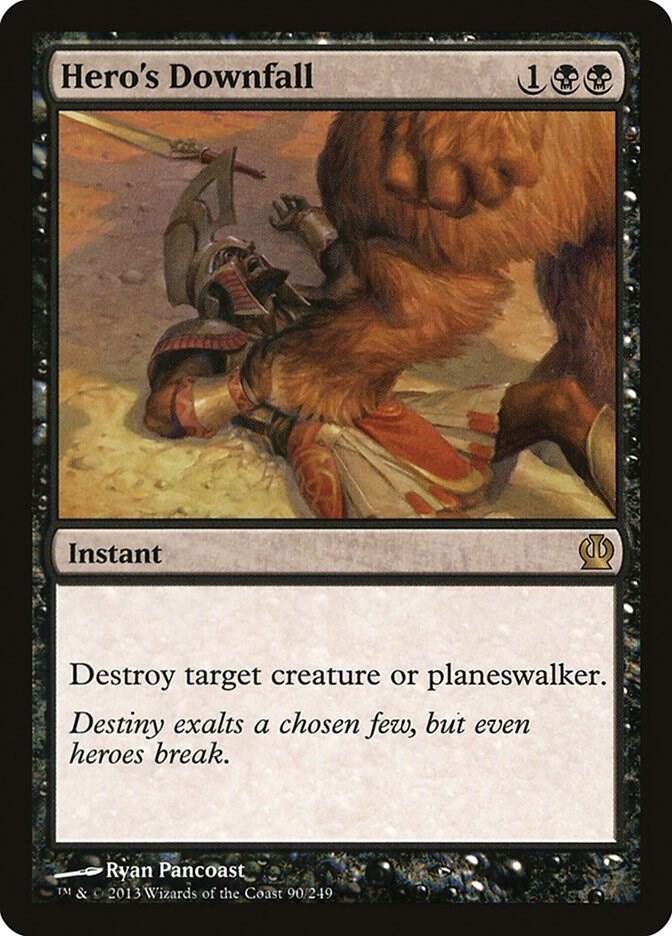 Hero's Downfall 90 (Theros)  - Foil | Good Games Adelaide SA